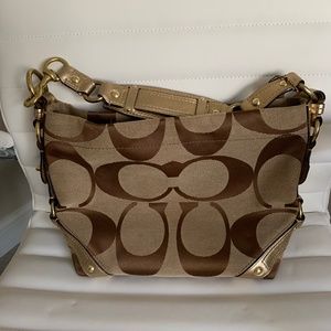 Coach Classic C's Handbag with Gold Trim